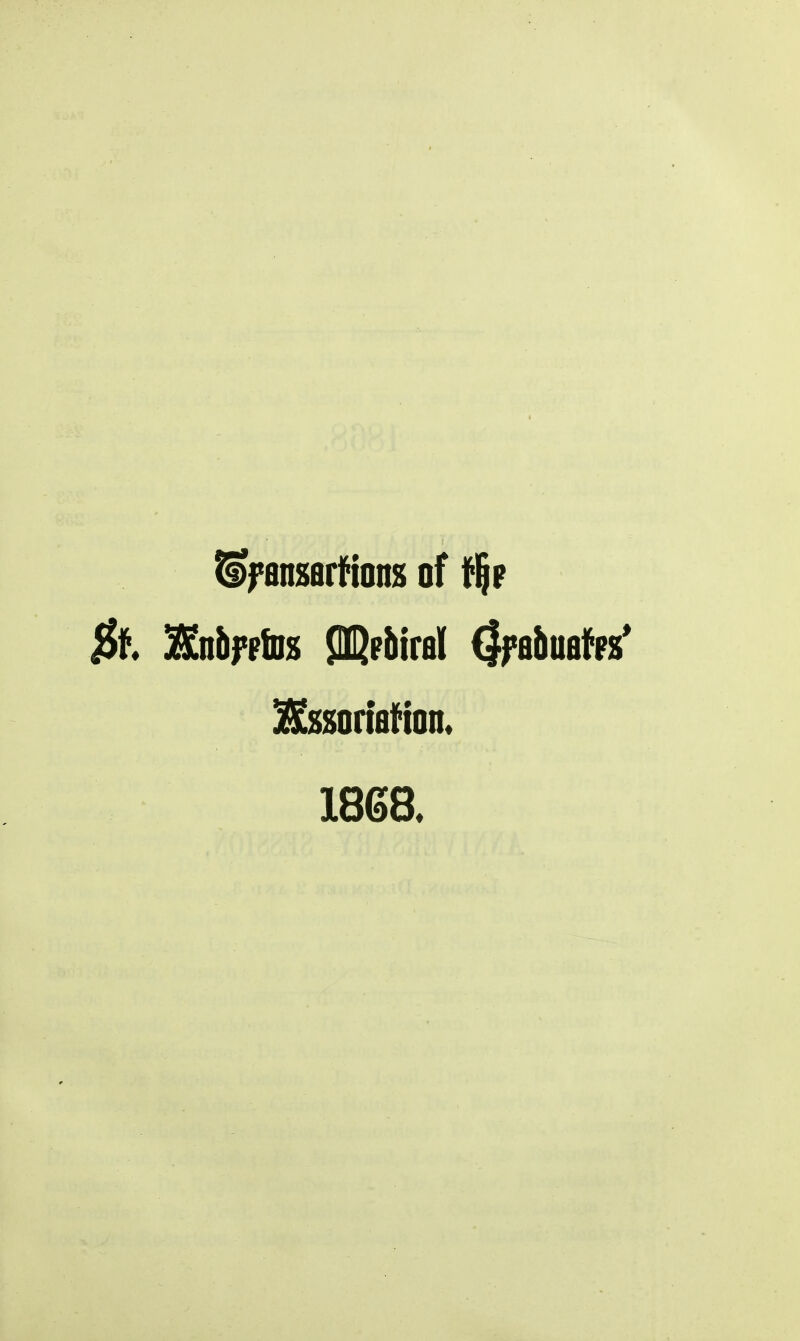 Sfansarl^ons of f^t $1 ^nbfpfDs Wttfii ^nhnnfn* 186a