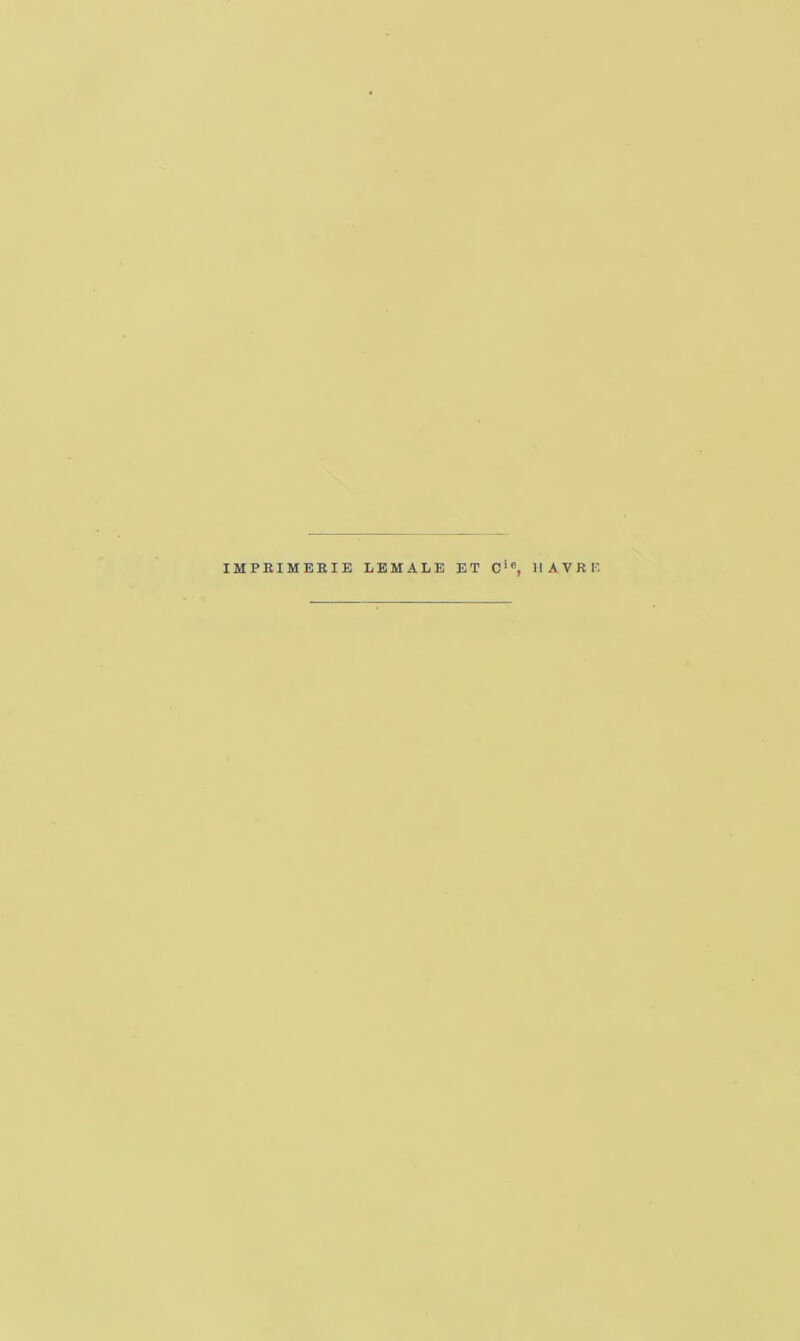 IMPRIMERIE LEMALE ET Cie, HAVRE