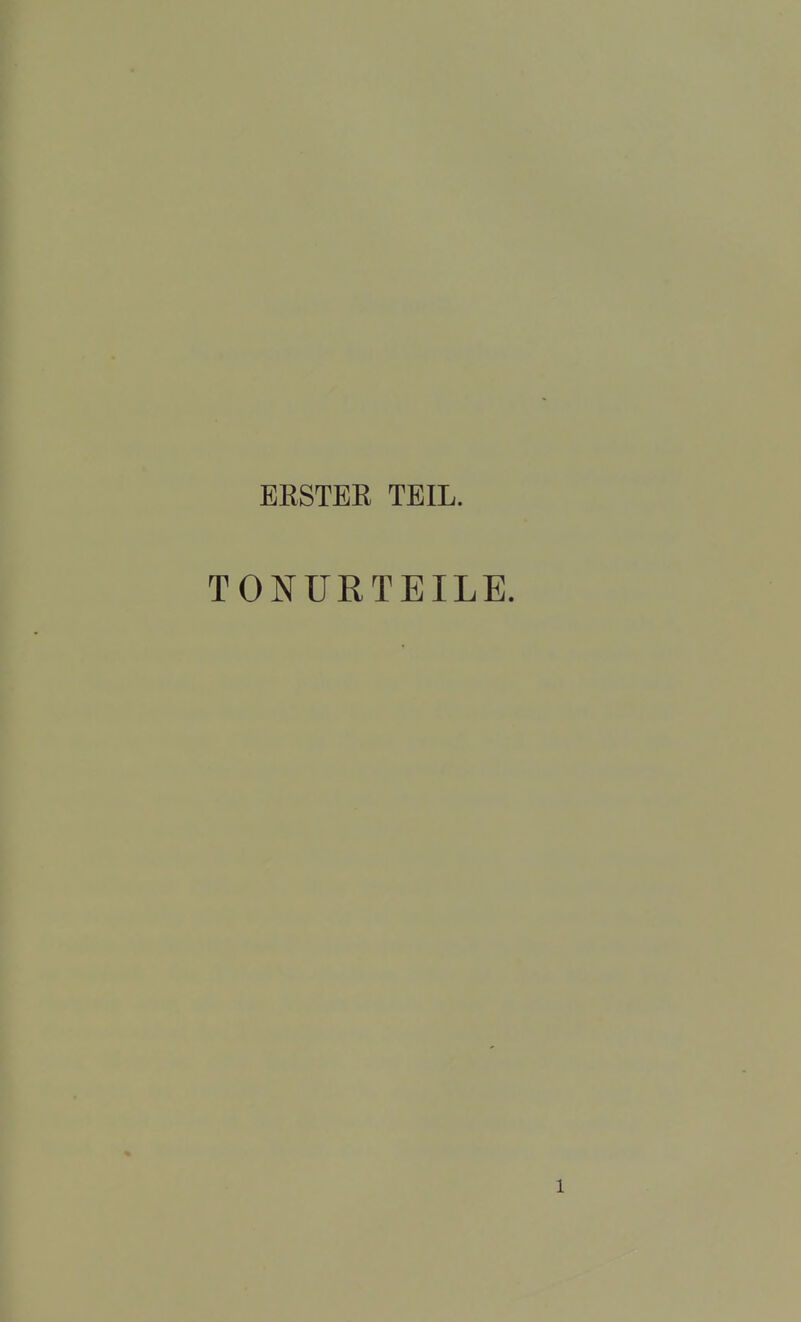 BESTER TEIL. TONÜRTEILE,