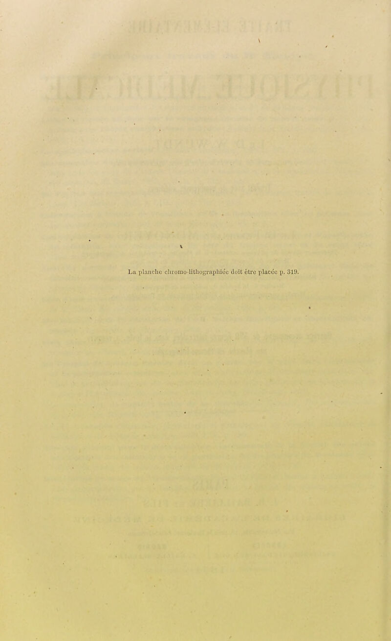 \ La planche clironio-lithographitSu doit être placée i>. 319.