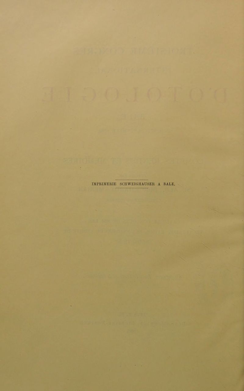 IMPR1MERIE SCHWEIGHAUSER A BALE.