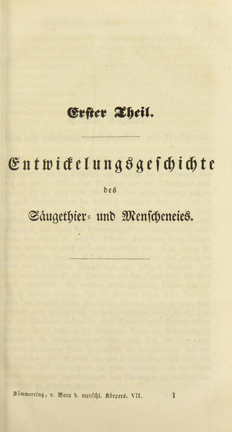 (£ntft>ttfelitn3ggefcf)tcl)te beg <Sauge$ter= uni> SRettfcI;enete8.
