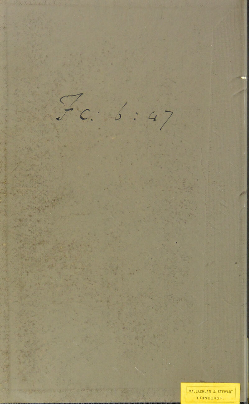 MACLACHLAN & STEWART EDINBURGH.