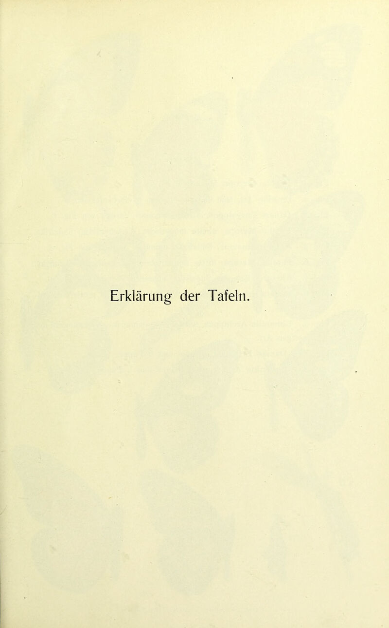 Erklärung der Tafeln.