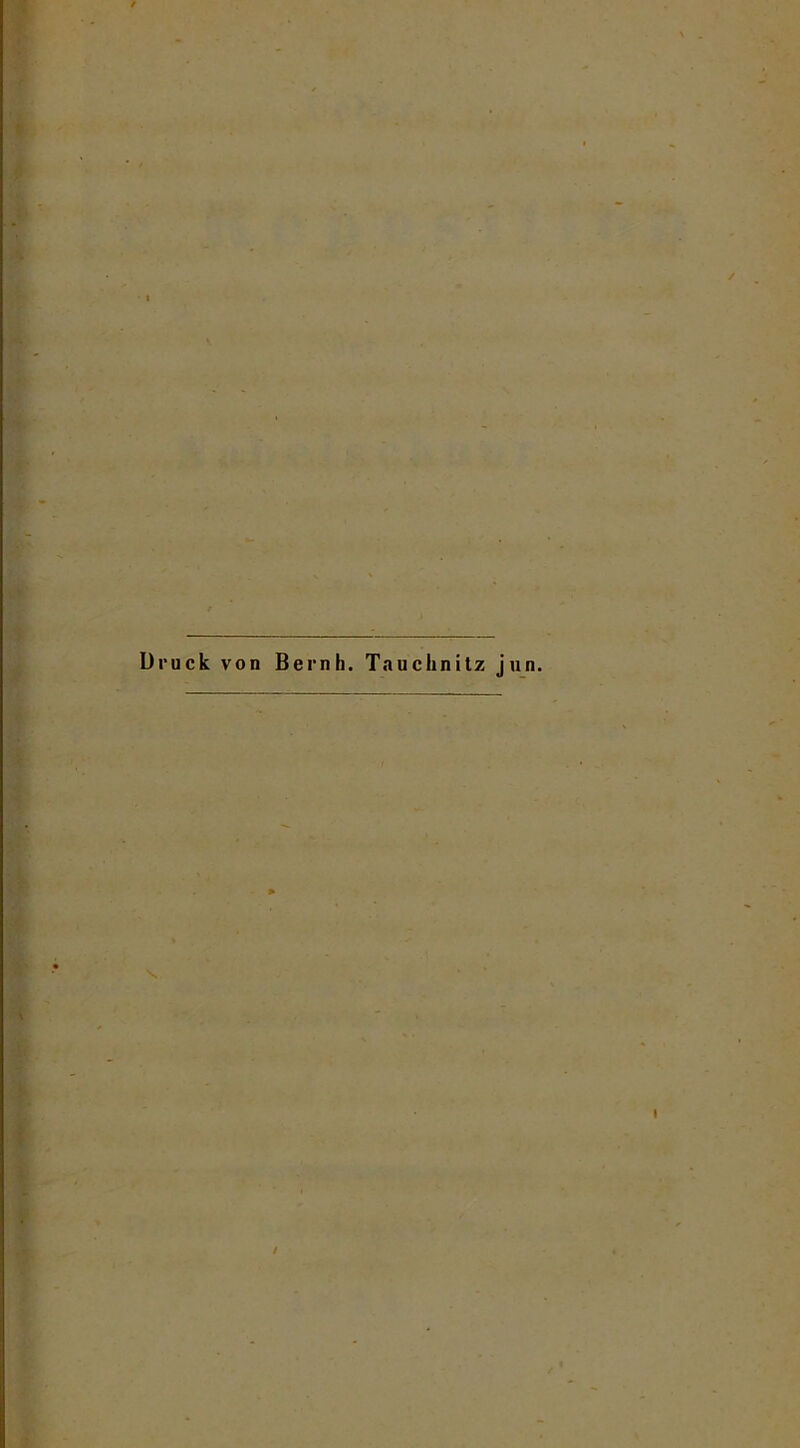 Uruck von Bernh. Tnuchnitz jnn.