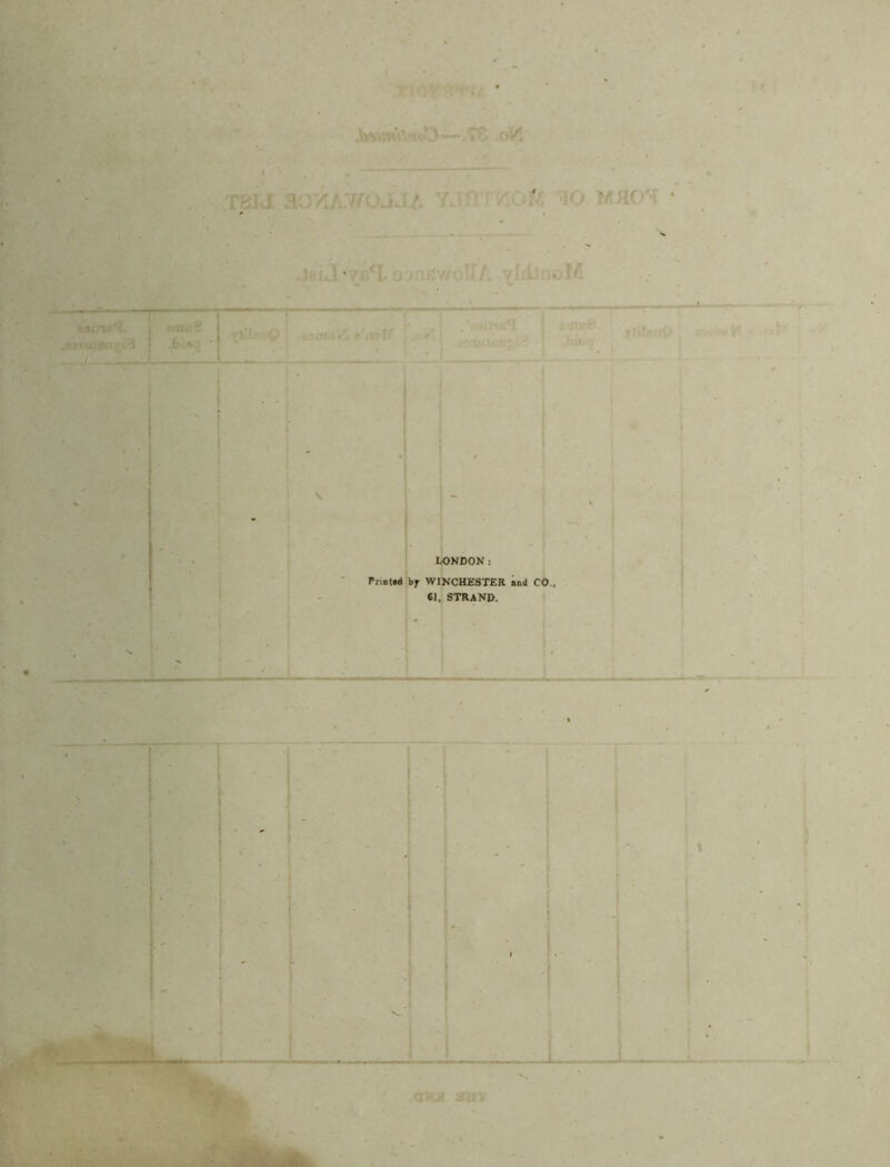 ,v)Wt1U . ■ N. LONDON: Printed by WINCHESTER and CO., 61, STRAND. I '