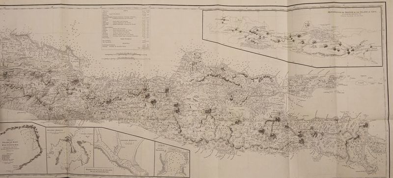 ae Divisions. yal | Sy: Miles | Bantam zane04 |) F428 a: N iattarel il cMhaelacR ee (voetrorar rae MINERALOGICAL SKETCH or Tue ISLAND or JAVA. ,. Buitenzorg'. —_— oe | BY DM THOMAS HORSFIELD 1812. | Batavian &Triangen) Chianjur, Bandung, Sumedana, Sukapura | | ae AB. The Trees whew the line of the Tatke poreste . | Regencies, \Limbangiun Diawang. and Indramayu. —) 2ay.e28 | 10002 Mn mh ave Cheribon, —__ eu.oat | 1304 5 aes: t \ Tegal. _____ Bribes, Tegal. and Pamatang | gf wae it SN se : F Pakalongan. —___ Ulujamé., Lzkulongian,and Batieng Addu vié af J ~— = al ee Semarang. ——— Aitndal, indiwanyu. Semarang, and Demak | + ey Nor, “ Kedu. | Grobogan &Jipang’. ai Japara, Jawan, uth, and Liutus | pene { ial Rembang. —___ Zawem. Rembang, Blora, and Tuban | d \ é Gresik . Slane. Gresth, and Lamongan { 6 Surbaya. —___ Jumbaya. Japan,.and Winwaba | aa Oe oe Pasuruan. —___ Malang, Antang. Fusuruan,and Hang il AMLUTTAT Dist riet 4 | Probolingo, —___ Prbolingo, Haruki. Lugar. Lamajang. & Tanarikun Alliprial istrict» on 1} | ue, iting aa Banyuwangi.___ Native Provinces. Under Suvakerta. Under Yogyokerta. MADURA, Bankalang & Pamakasan, - Sumenap. Jnduding the dependent [olande 2 oe Oe tt : . Fas Oa | 4 Ne the maa pe at Hole ye i / dt, i aslo Talaga-wurung sae Rf are cmintione. vy ee eas i Mi Kint # be “Tu 5a : \ ; sa ; = none aici ardiasa J ae 4 = aa ; \ (Cr atian Mayr F; “patiang: Pee ' rn “ t \ ier daphe sir i. BE in M807, | ae oe . Pecan 2 : fi 1 “ ‘ § a we pag pa saw errene iy L396. ae Seale of Brith, Statute Milgs Gy tow degree. a i cl 4. ' =. Semiray fot a } 4 | si ou 2 cD Ss = ° ae «0h 2 : | De 6 : ofa oe Y =a i € 3{Lobenar Ci Seale of Dutch Milas 15 to a degree. 7 . met 8 z 2 3 6 10 ds ~ jung , ys a Ujang “ - ite? A ats 8: S Rep ee! ta , at a esr i N78 5 ? \ 5 \ Me apt > Galagag Tea Pirmboa : : ; 3 $ iy e - 4 P 5 os | f= Chong -exang Oa = oe ning > 5-5 fat Rt ona Pond: P-Panjangan : leg Mpptrcuntt yy O & f[recitians “ Panel : o ° ee ahalana ae . ~ ce hyd 5 . z Cath panes Sale f Beale or re oy % , MS) hing peste SA as : z niga = ee at + to | ay ime : Ss \ $a ce % =\ 8 Las Sa divas \ ye Pia er at Sys nna Marky at > 3 f hicnunare | \I a} gar ag ambur fess Sf Vakie Tanjong China = wang —,Jitalan > _iagthil Jroran SS Bewsol, Prasad Teg P tasjing — mail WESTERN HARBOUR + £ z = ‘ ~ Tr} Ome NamticMile ‘ SEGARA ANAKAN | raed : 3 , - | = Saas ie mete\ f Plan of -, 3 A eee ork EASTERN HARBOUR PALABUAN Ratu oA > ” 4 ee dd VA : 4 J ; , eae = = y 5 One Nautio Mile > Wyn Coors Bay, % xi _ 8 ‘ | oe ei : : f f ; +, 7 o ert E ndan Se * Auli, ° = BAY or a= 3 oa + . | : 5 68, P. «2 x : , PACHITAN 9 J or eer x : = eet iee CES : ° ae SS (Pe toy at Sot ha rt i ‘ p.lor® poe pane & . ef se aa ar HARBOURS Formed by the ISLAND ' ay NUSA KAMBANG’AN. pe