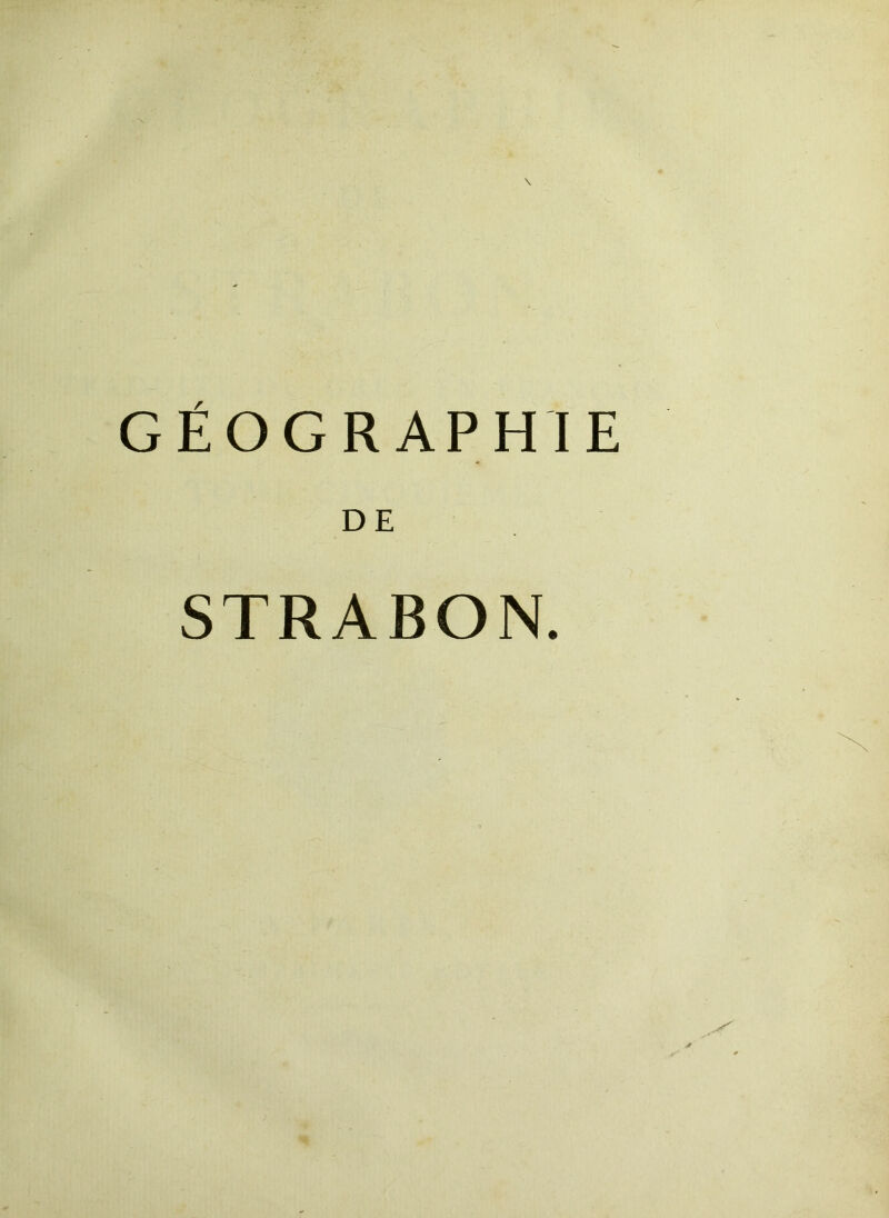 GÉOGRAPHIE DE STRABON.