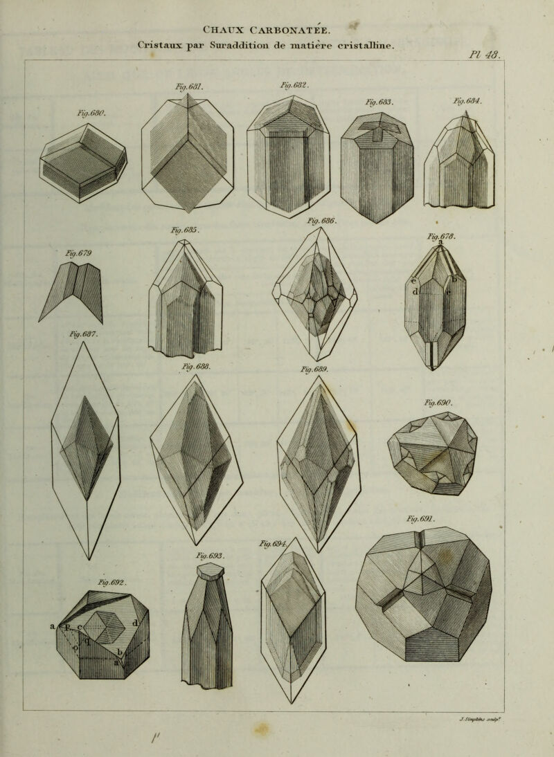Cristaux par Suradditioii de matière cristal Line. Fl 43. J. Sùnpkèis smlp* r