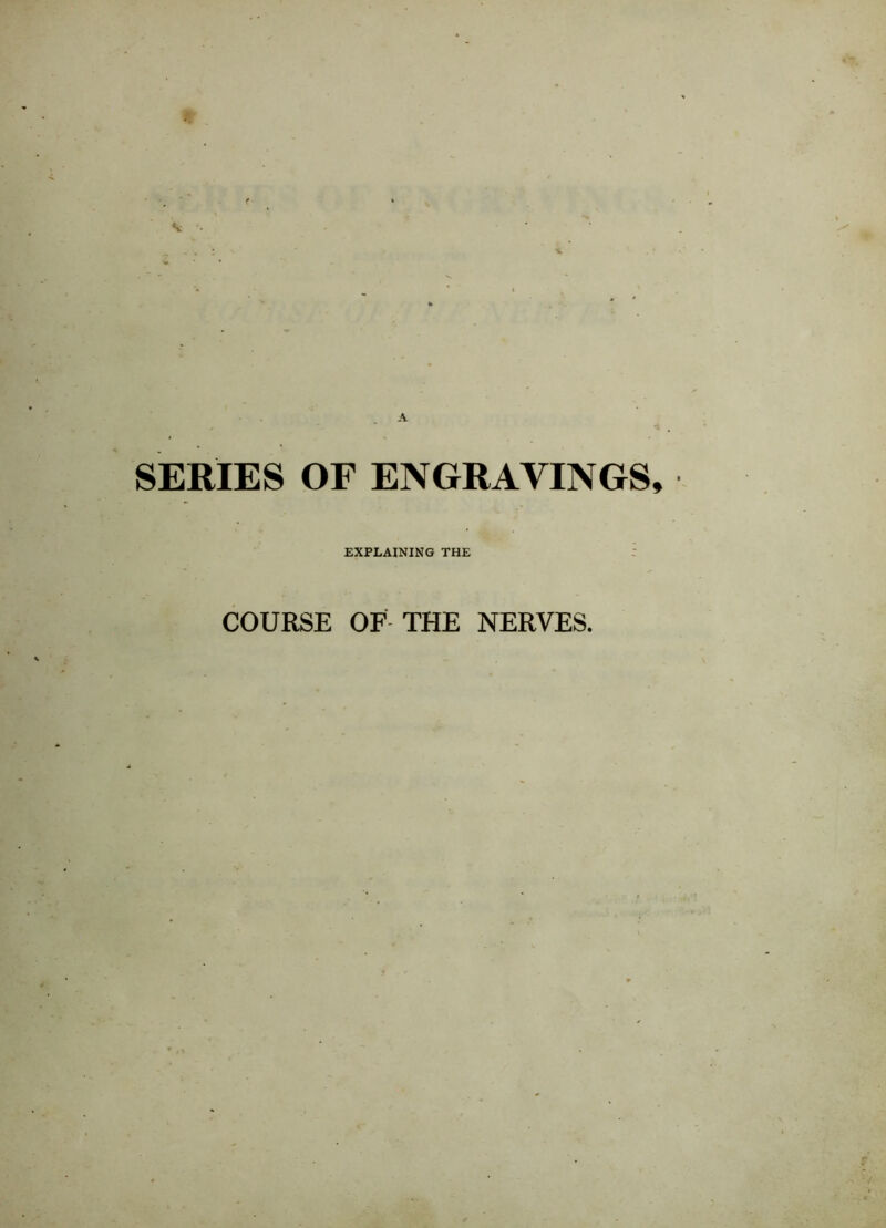 SERIES OF ENGRAVINGS EXPLAINING THE COURSE OF THE NERVES.