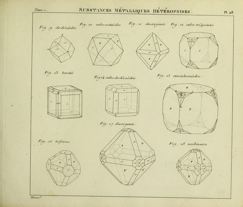 Ji/iru' j . l B Sfn VIV(' BS METAL hip [TE>S HE WlUJPSIDES . PI. an fi<J■ zo cicbo-octaèctres ‘ 11 emmujzru'e Fia .im cubo- (riepointci J'za ■ c) d-odecnedre ' 1 l iy Miner'?'