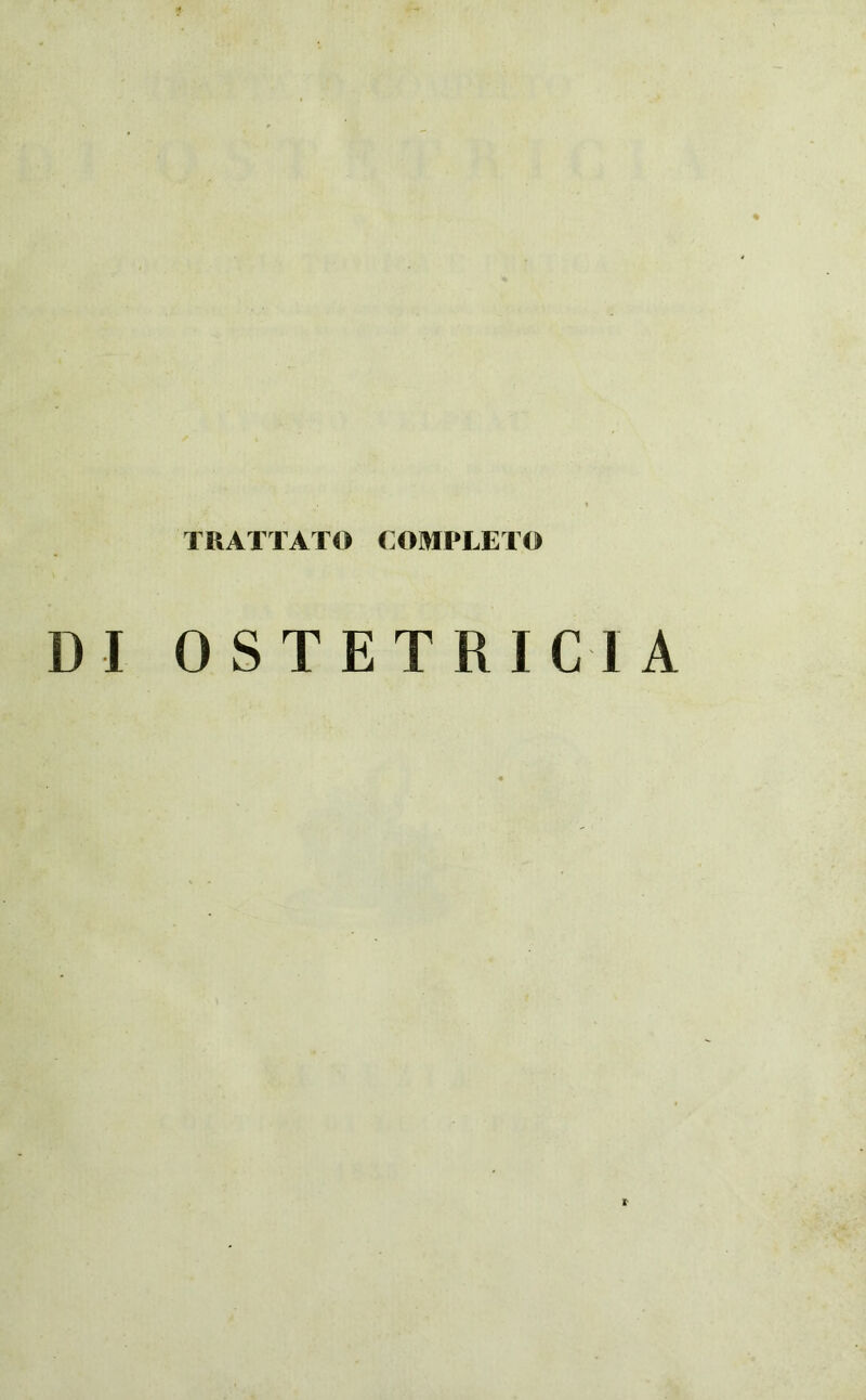 TRATTATO COMPLETO DI OSTETRICIA r