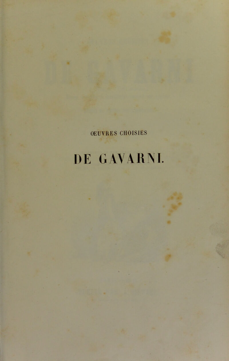 DE GAVARNI.