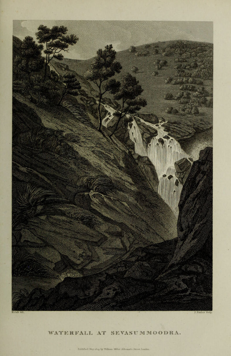 H.Salt ael J.Tittler feuLp. WATERFALL AT SE VASXTM MO O DRA. PabliUica Mar 180$) bjr William. Miller Albemarl e Street. LojicIozl.