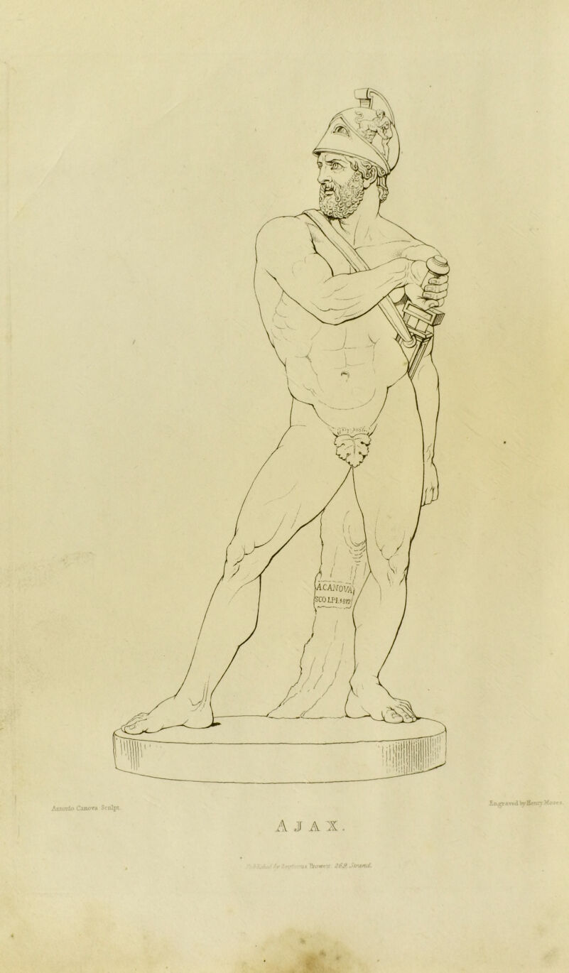 Engraved byHenrv Moaes. Ajax. ACANOl/Aj jscoiPi.mi * . X