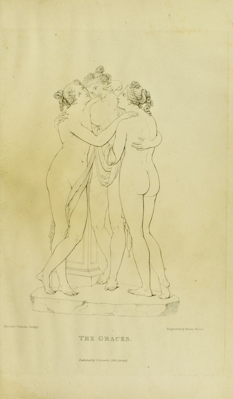 Engraved, fry Henry Moses. THE GRACES. Published by S.Trowett. 239. Strand