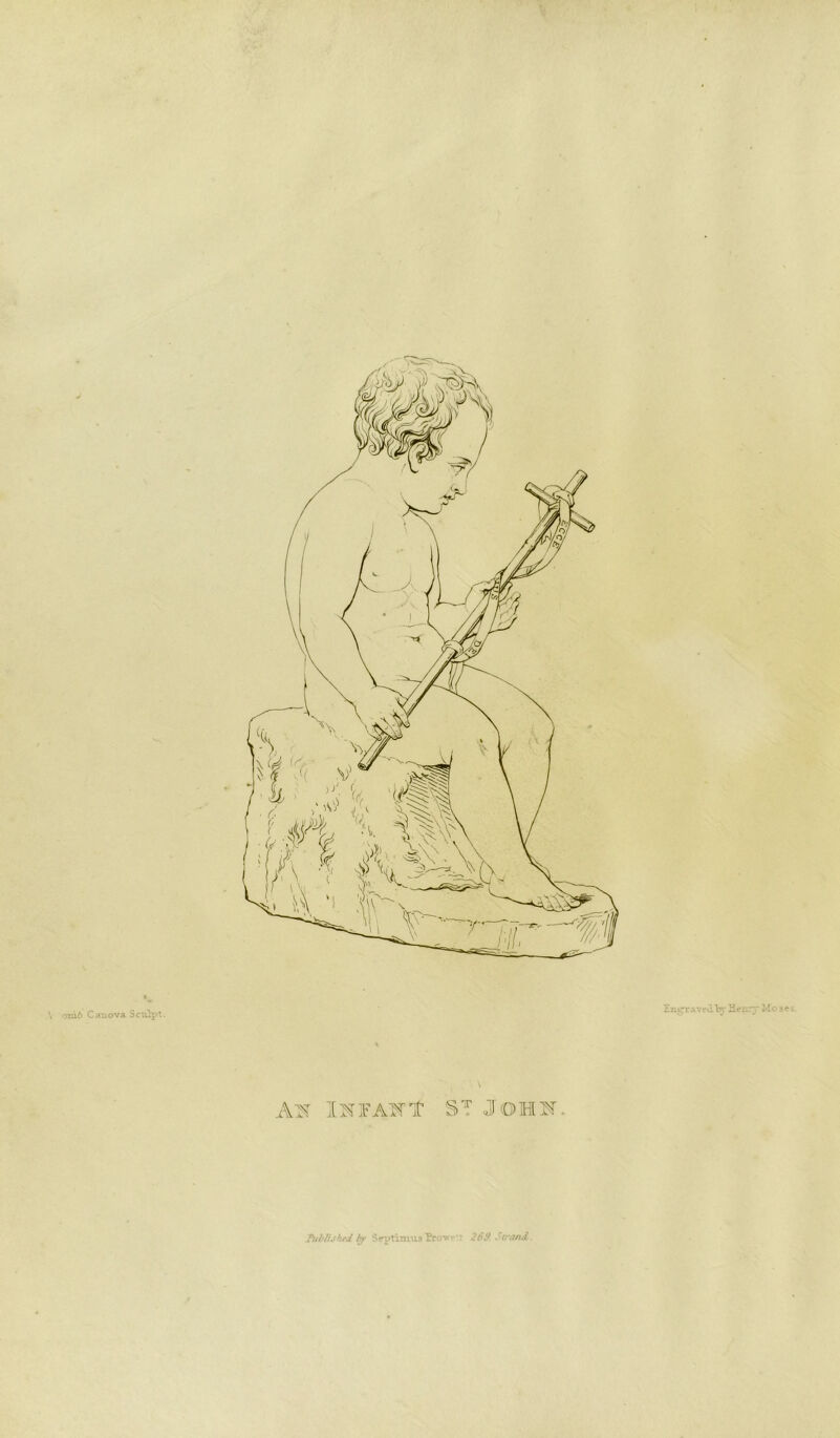 cmi6 Cauova Sculpt. Engravedliy Hei A^T I^T]FAKt ST JOHI. Tublishsd by Septimus Pro'we''; 269. Strand.
