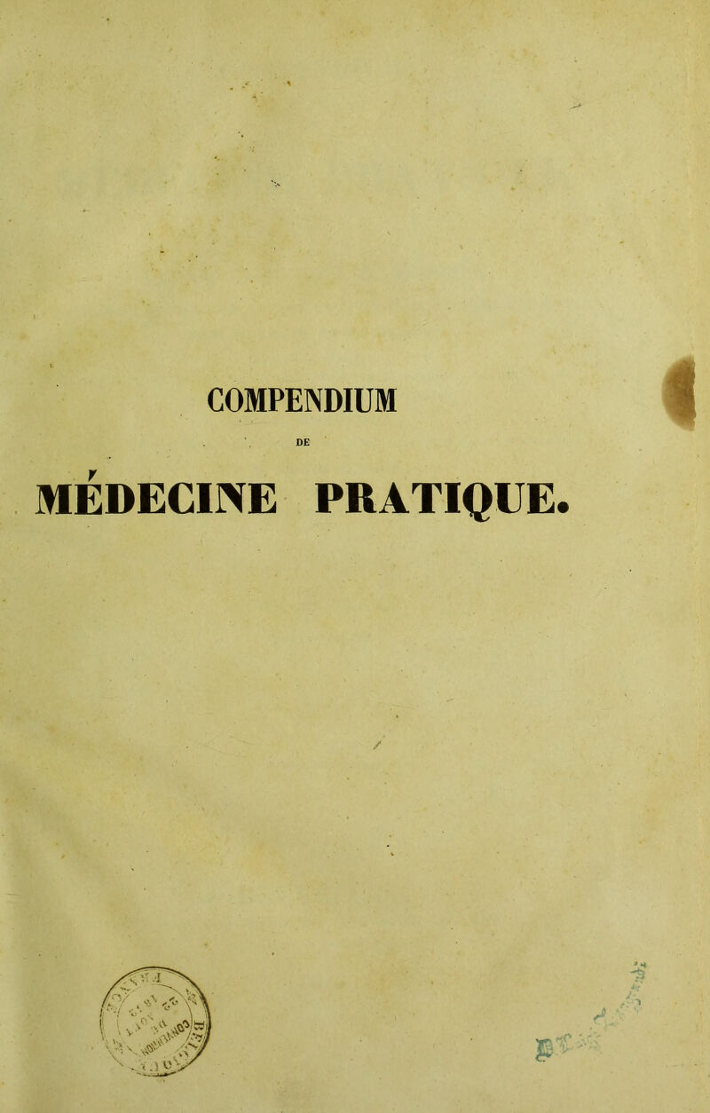 COMPENDIUM MÉDECINE PRATIQUE.