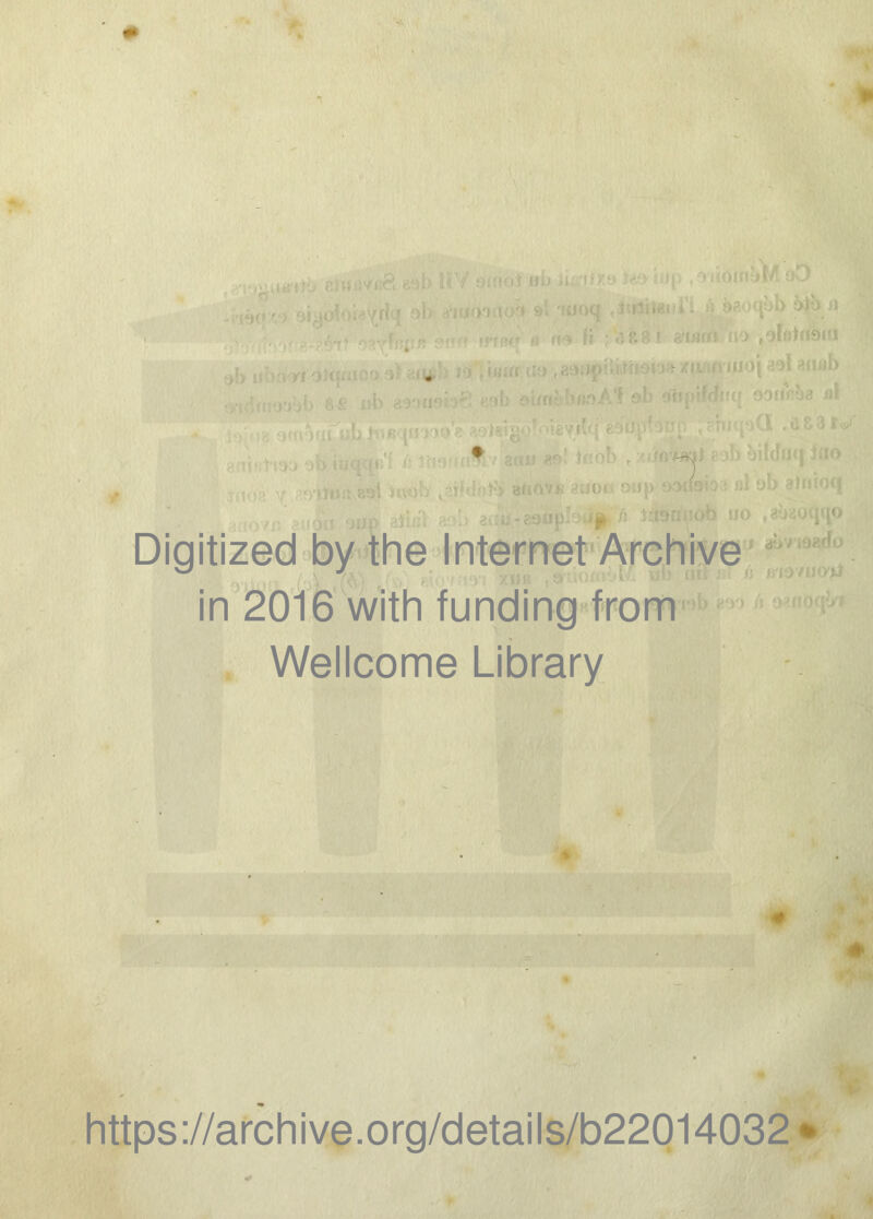 .. i fl 920 rî P, 8 t 2'IJlff! ü'> Digitized by the Internet Archive in 2016 with funding from Wellcome Library 719201) * # , https://archive.org/details/b22Q14032*