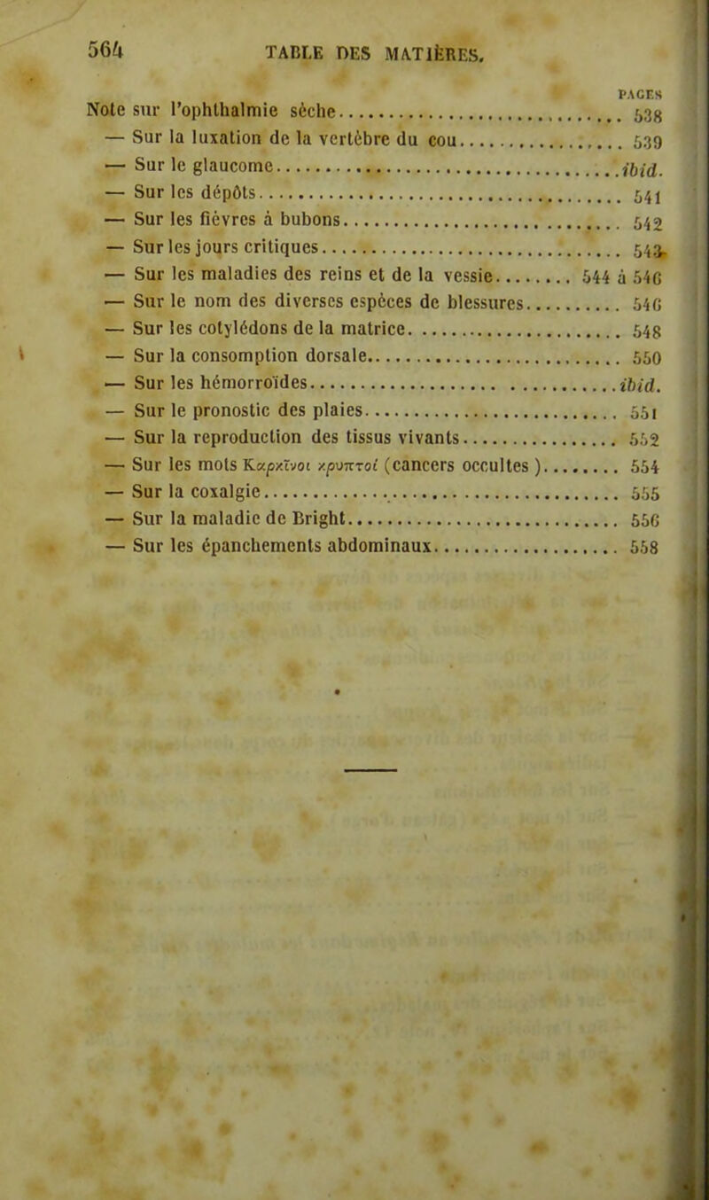 56 \χ ΤΑΒΕΕ Γ)Εδ ΜΑΤίΙϊΒΕδ. ΡΛΟΓ.Χ ΝοΙε 8ΐΐΓ ΡορΒίΒαΙπαε δέεΐιε (,38 — δαΓ Ια 1 αχαΐϊοη (Ιο Ια νοτΙόΙίΓΟ (Ια εοα 539 — 3ατ Ιο ^Ιααεοηιε ίΜά. — 3υι· Ιεδ (ΙόρόΙδ 541 — δαΓ Ιεδ Πέντεδ ά ΒυΒοηδ 542 — διίΓίοδΐοαΓδ οπίϊςαβδ 543τ — δαΓ Ιοδ Γηαΐαάίβδ άεδ Γεϊηδ εί άε Ια νβδδΐε 544 ά 540 — διίΓ 1β ηοιτι (Ιβδ (ϋνοΓδεδ εδρέεεδ άε Βίεδδαεεδ 540 — δαε 105 εοΙ)Ί6άοηδ άε Ια ιηαίπεε 548 — δαΓ Ια εοηδοηιρίΐοη άοτδαίε 550 •— δαε Ιεβ ΙιέηιοΓΓΟϊίΙεδ ίΜά. — δαε 1ε ρΓοηοδΙίε άεβ ρΐαϊεδ 551 — δαΓ Ια ΓερΐΌ(1αεΙίοη (Ιεδ Ιϊδδαδ νίναηΐδ 552 — δαι- Ιεδ ηιοΐδ Κ«ρκίνο( κρυπτοί (εαηεεΓδ οεοαίΐεδ) 554 — δαΓ Ια εοχα1§ίε 555 — δαΓ Ια ιααΐαάίε άε Βπ§1ιΙ 550 — δαΓ Ιεδ έραηεΐιεηιεηΐδ αΜοπιΐηααχ 558