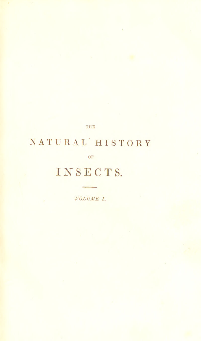 THE NATURAL HISTORY INSECTS.