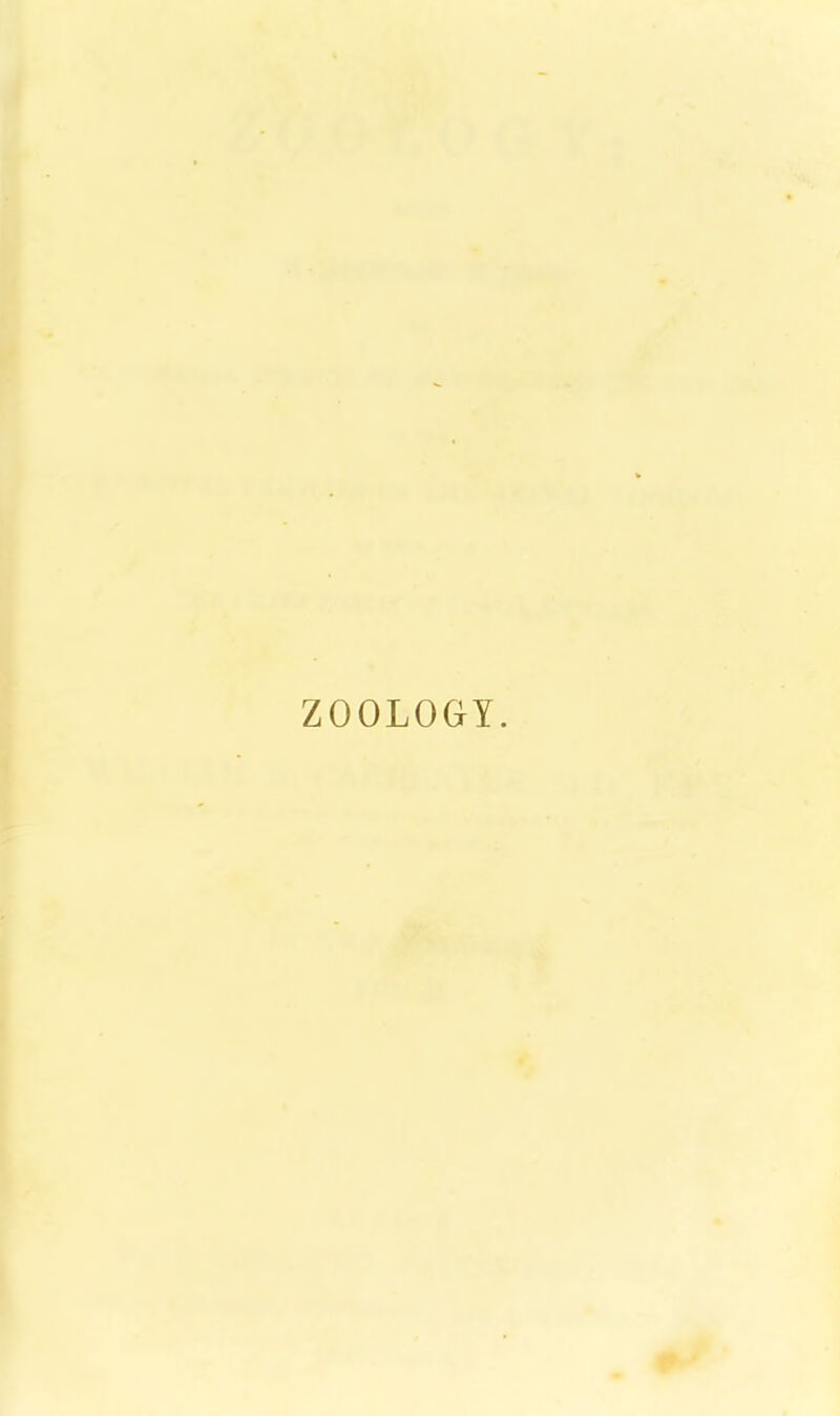 ZOOLOGY.
