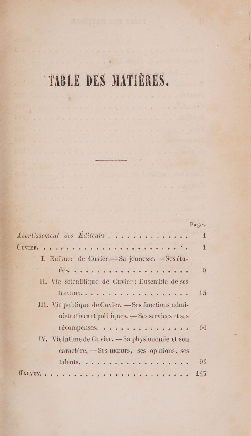 RE JE TABLE DES MATIÈRES. À ertissement cles Editeurs ee je) 6 01 67.016. 0,0 6 ee re 4 TER, e L : L2 e e . [1 LL L LI L L L L] L] L1 L L L L L e Li Q L1 TJ, Enfance de Cuvier.— Sa jeunesse, — Ses étu- IT. Vie scientifique de Cuvier : Ensemble de ses à Ole IL. Vie publique de Guvier. — Ses fonctions admi- nistratives et politiques. — Ses services et ses TÉCOMPENSES. + + + + + oo + + + + + + 66 IV. Vieintime de Cuvier. —S$a physionomie et son caractère. —5es mœurs, ses opinions, ses talen is, L . e L L1 LL L L2 ® e L L] L L L L LA L 92 nr