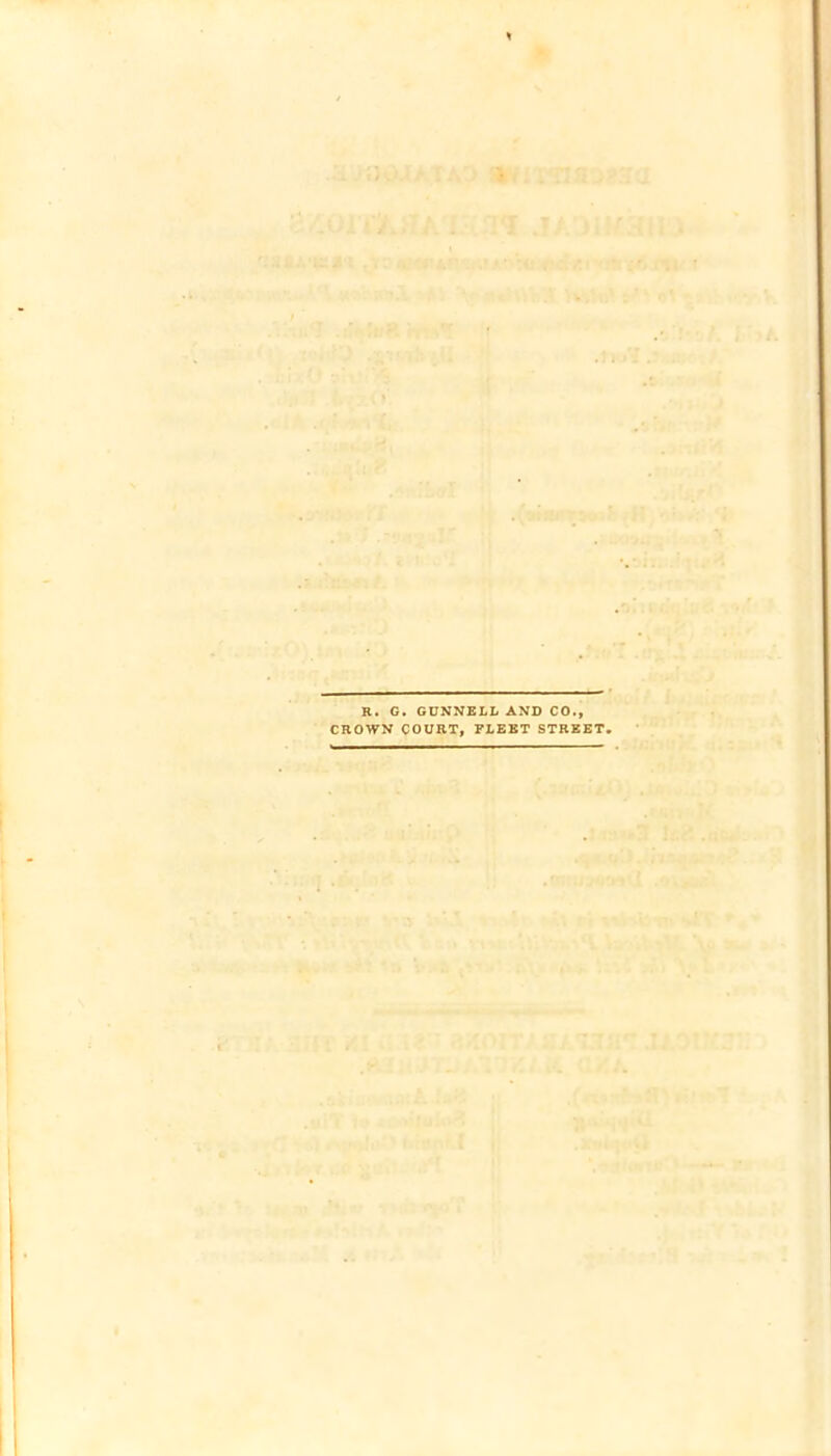 R. G. GUNNELL AND CO., CROWN COURT, FLEET STREET