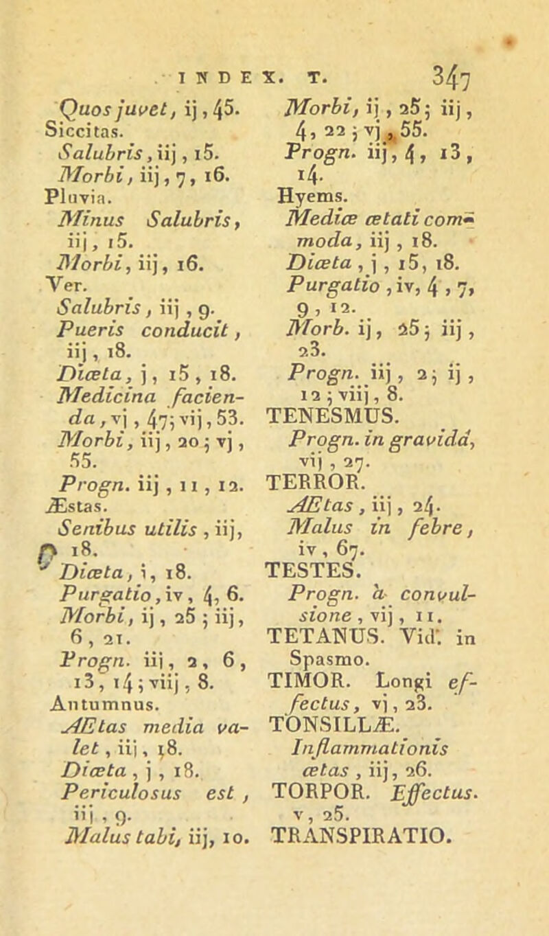δίοοΐΐαϋ. ι9α/αδη’ί, ίί], ι5. ΜογΙ)Ϊ, π)ί 7> Ρΐανίη. Μΐηιΐί 5αΙαΙ>ΓΪ3, ϋί, ·5, ΊΜονΙά, ϋ], ι6. νβΓ. 8αΙη})ΓΪ3, ϊϊ) , 9· ΡΐίεΓΪ3 οοηάαοΐί , ϋ|, ι8. ΠιοεΙα, ϊ, ϊ5 , ι8. Μεάίοϊηα /αοΐβη- 47Ρ’>ΐ)53. ΜογΜ, ϋΐ , 20 ; νΐ, 55. Ρνοξη. ϋ] , 11, 12. ^Ε5ΐ35. 8εηίΙ)ΐΐ3 ιιίίΙΪ3 , ϋΐ, Ρ.>?· ΟίαεΙα, ΐ, ι8. ΡιΐΓ§:αίϊο , 4ι 6. ΜοΓίί, ΐ], 25 ; ϋ], 6,21. Ρτοξη. ϋΐ, 2,6, ι3, ι4; νϋ), 8. Αη Ιυτηηυ$. ,ΑΕΐα3 ηιειϋα να- Ιβί , ϋΐ, ;8. Ώϊεεία , ) , ι8. ΡβΓΪοαΙο3α3 63έ , ϋΐ , 9· ΜαΙα3ίαΐΐ, ϋ], ίο. τ. ^ ^ 347 4, 22 5 V) ,,55. Ργο§π. ϋ|, 4, ι3, ι4· Ηγεπΐ5. ΜεάΐΰΒ (Βίαΐϊ οοτη· τηοάα, ϋ| , ι8. ΌίίΒία , ΐ , 15, ι8. ΡαΓβαίΐο , ίν, 4,7. 9 > «2. ΜογΙ). ΐ), 25 5 ϋ], 2.3. Ρτοξη. \ϊ\, 2 5 1], 12 5 ·νϋΐ, 8. ΤΕΝΕδΜϋδ. Ρτοξη. ϊη βΓανϊάά, VI) , ιη. ΤΕΚΚΟΕ. ΑΕία3, ϋ), 24· ΤΫΐαΙυ.3 ίη [εΙ)Γβ, ϊν, 67. ΤΕδΤΕδ. Ργο^π. α· εοηνηΐ- 3Ϊοη6 , νΐ], II. ΤΕΤΑΝϋδ. Υΐα: ϊη δραδιηο. ΤΙΜΟΚ. Εοηρί ε^- /^εεΙα3, νϊ, 23. ΤΟΝ8ΙΕΕ.Ε. ΙηβατητηαίϊοηΪ3 €Β(α3 , ϋ], 26. ΤΟΒΡΟΚ. Εββοίίΐ·ί· V 25· ΤΚΑΝ5ΡΙΚΑΤΙ0.