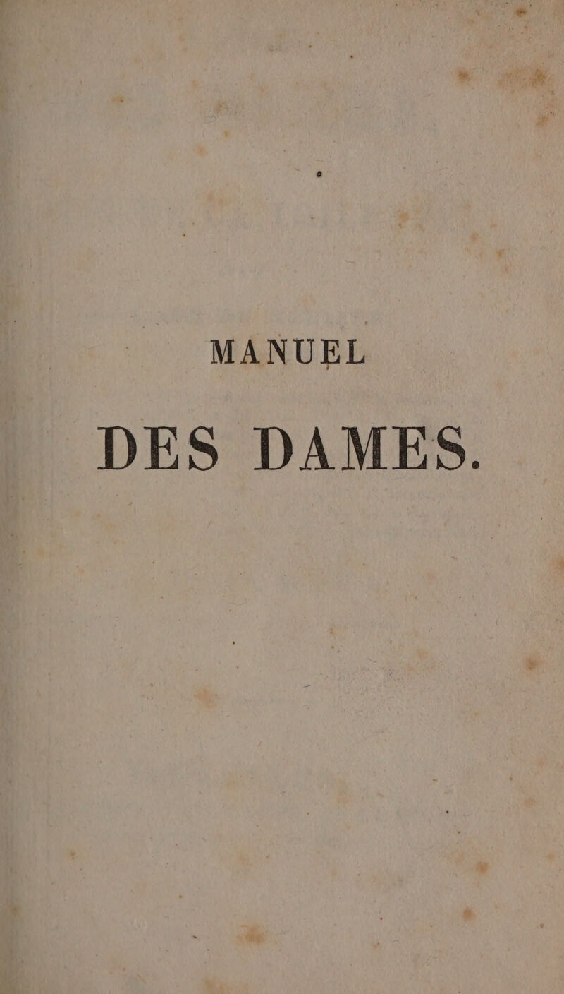 MANUEL DES DAMES.