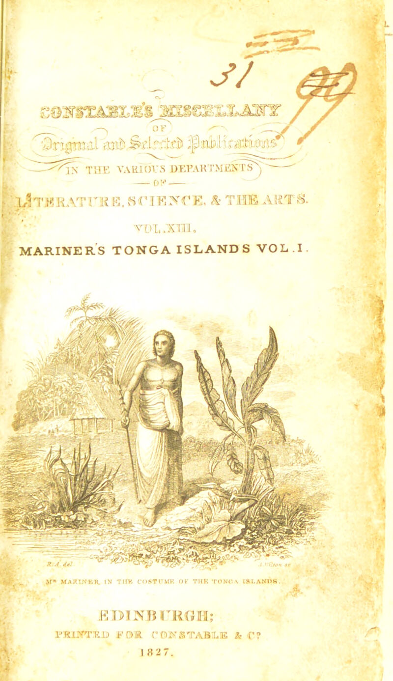 YDL.XML. MARINERS TONGA ISLANDS VOL.I.