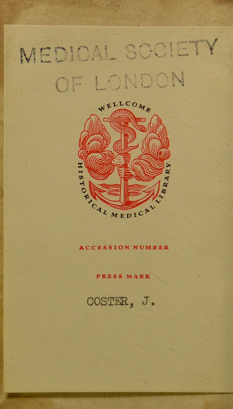 ACCESSION NUMBER PRES S MARK COSTER, J.