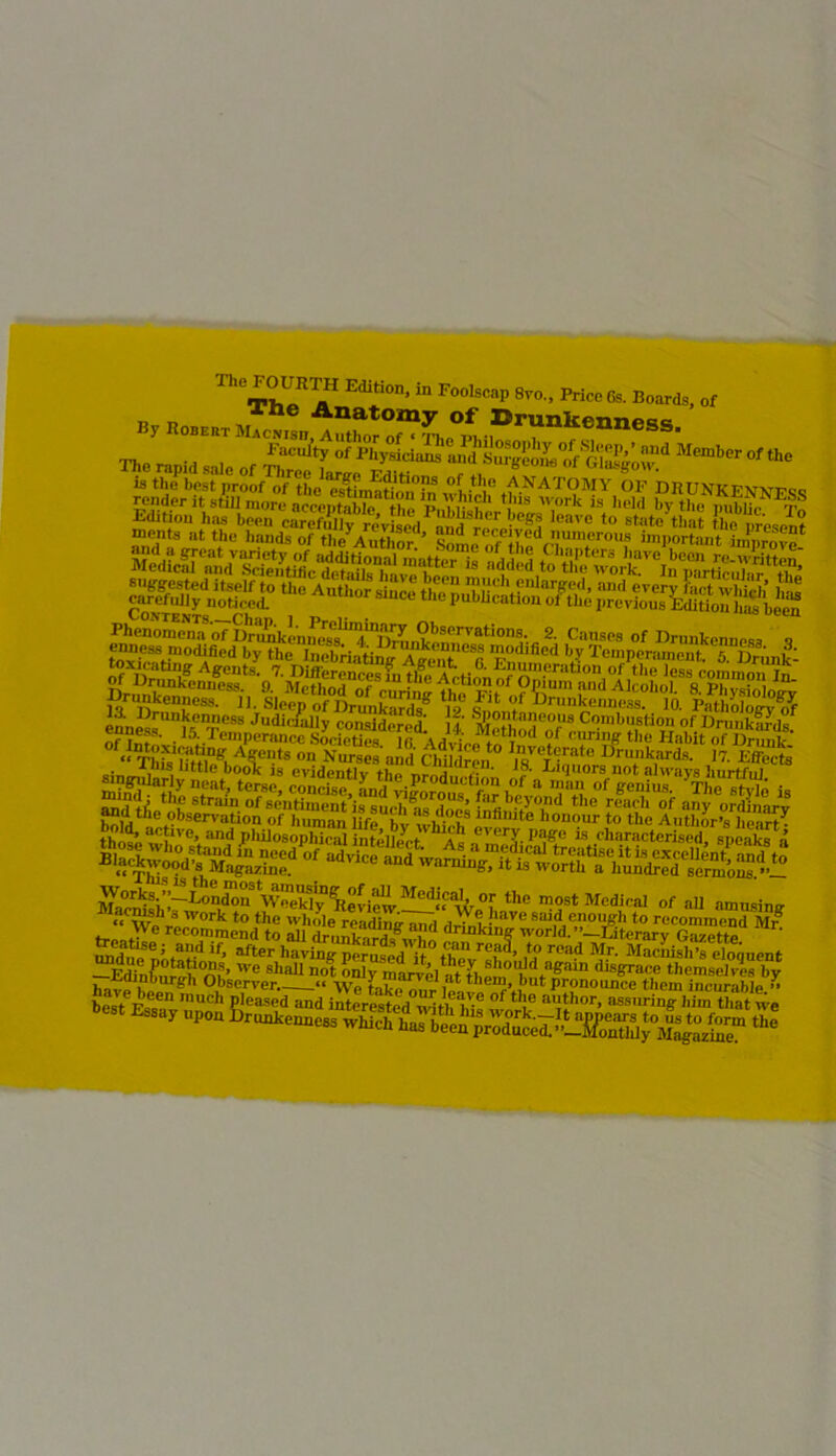 The FOURTH Edition, in Foolscap 8vo„ Price Cs. Boards, of Sy^ii i ffaF? l|is;;f~&j“a::iS ieaS;g! J!-jOs* SiSBSSS ISSaS 4^s Js the most. nmncm» . ii ir ■ wL,s Work to the Whole readiriffanrl ,w„. • avc ^enough to recommend Mr trea»- reco,nrnend to all dnSrK„ drmk,n? world.’-—Literary Gazette “ r».y 6™*™. SK^SSsSSaf^Sr «,.*