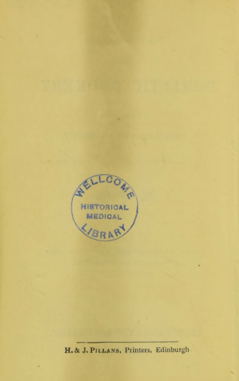 H.&J. Piilans, Printers, Edinburgh