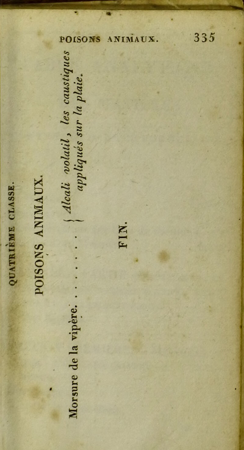 POISONS ANIMAUX. ■*S» 33 2 ^ «,.£ 4? b •\ «o O h • 'V Ph <L> r3 QJ U P «o U O K ►—H pc*