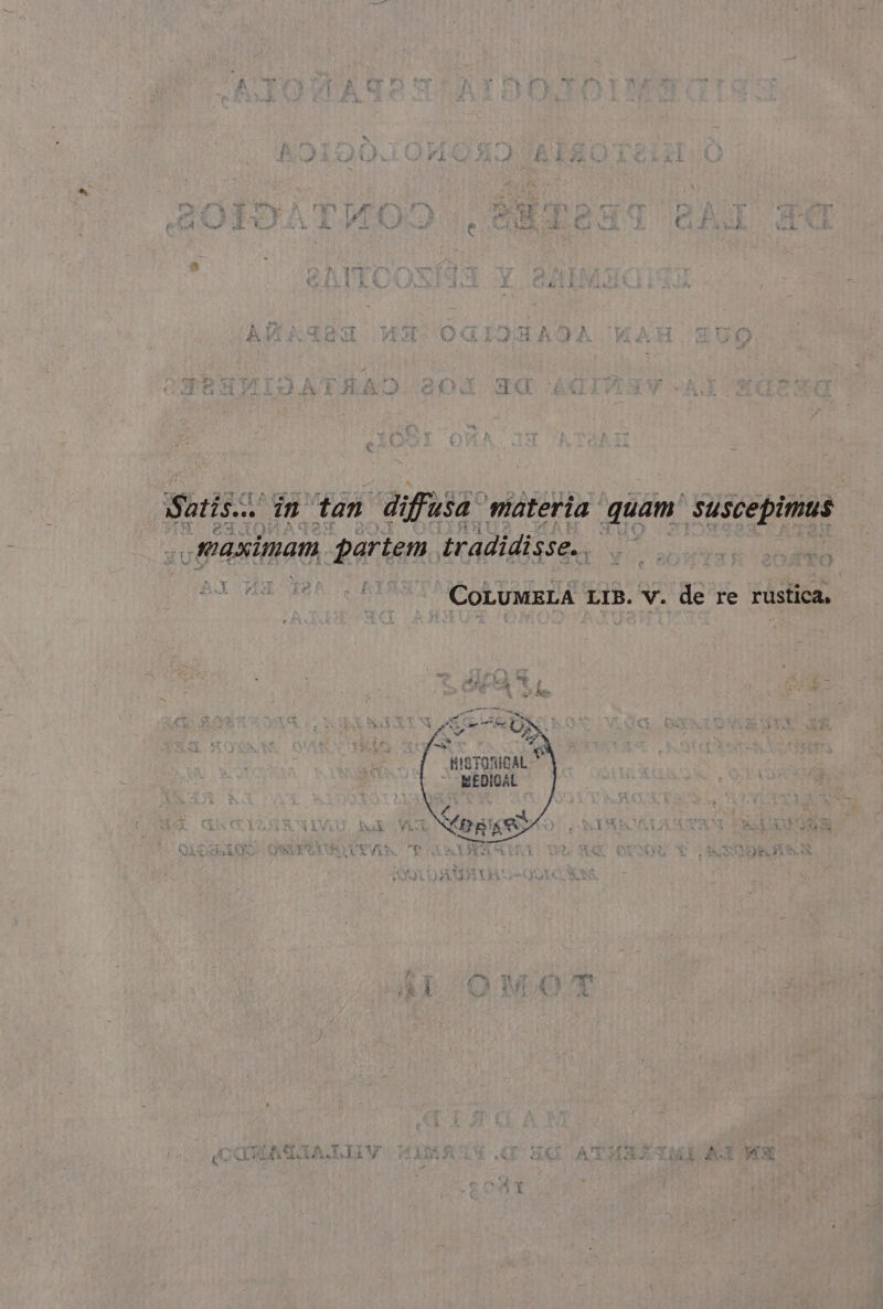 CERROS in tan “difusa materia quam o mvaximam partem tradidisse.. | _ COLUMELA LIB. v. de re rustica, RieronicaL &gt; BEDICAL £Í Herce us