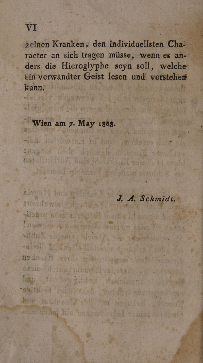 'racter an sieh kollen müsse, wenn es Pr. be ders die Hieroglyphe seyn soll, welche ein he Geist lesen tu verstehen Kahn fü ki Vo, ER. Mi u J. A. Schmidt. &amp; 3 u Si a Aa Sa | a ‚ i \ N , a ER ae 1a A % Bu