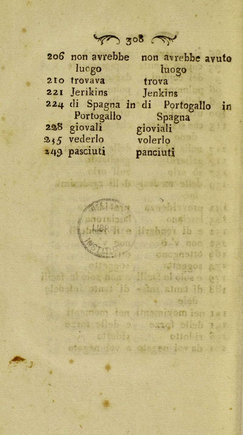 206 non avrebbe non avrebbe avuto luogo luogo 21 o trovava trova 221 Jerikins Jenkins 224 di Spagna in di Portogallo in Portogallo Spagna 2S8 giovali gioviali 3$5 vederlo volerlo pasciuti panciuti tfV.Thrv > 4 I \