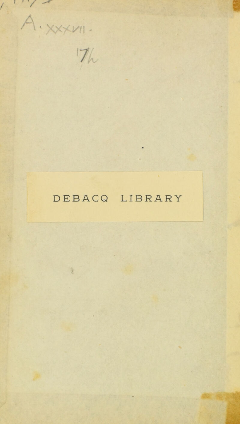 \X/W! - DEBACQ LIBRARY