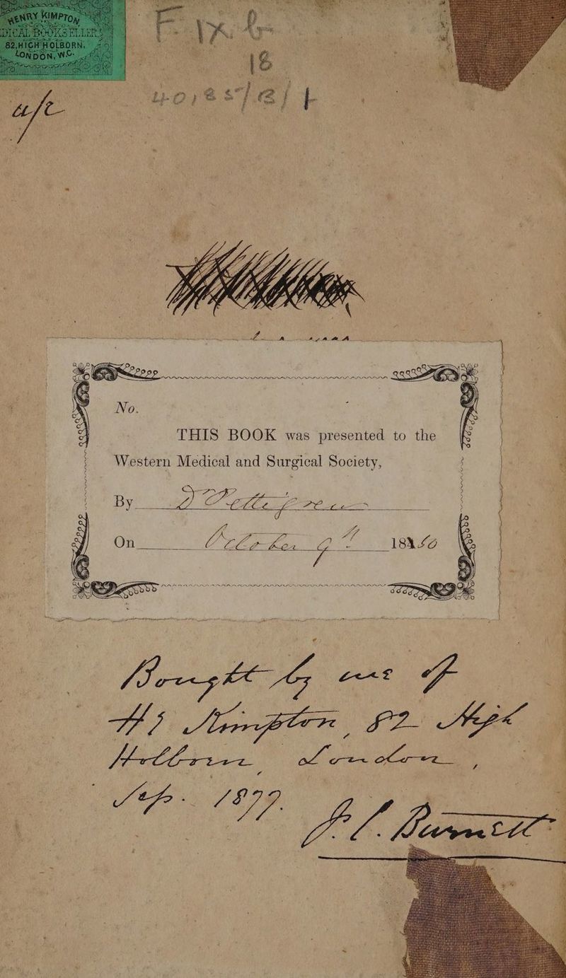 7 ni ein ale THIS BOOK was presented to the ee Medical and Surgical Society, ; ae Ces F BY Migr, F2- Kee Pid rons” hci