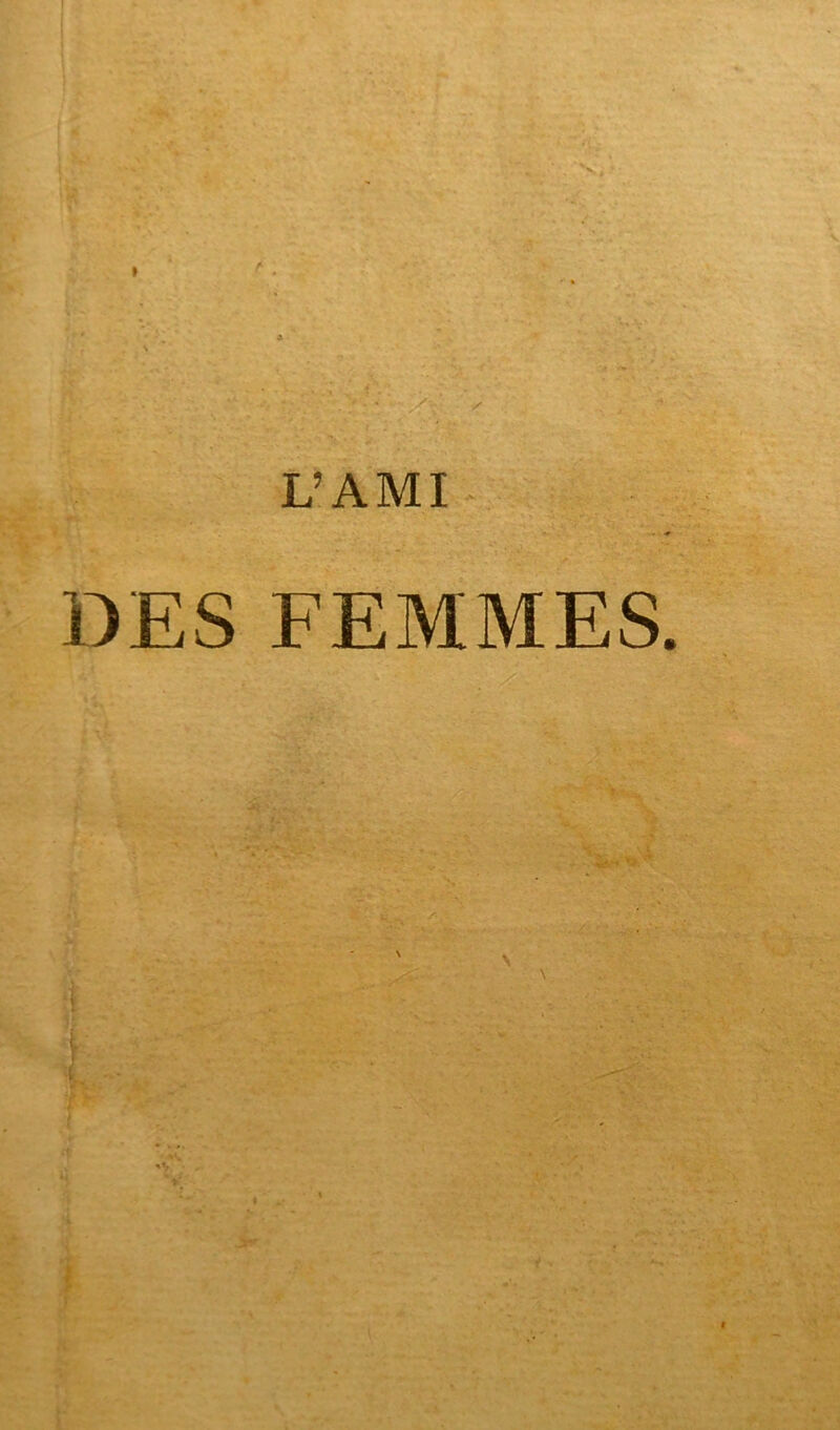 DES FEMMES