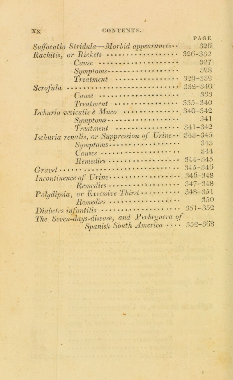 PAGE Suffocatio Stridula—Morbid appearances* • Rachitis, or Rickets Cause Symptoms Treatment Scrofula Cause Treatment Ischuria vesicalis e Muco 326 326-332 327 32 8 329-332 332-340 o o o OkJO 335-340 340-342 Symptoms Treatment Ischuria renalis, or Suppression of Urine** Symptoms * * * * Causes * Remedies Gravel • Incontinence of Urine Remedies Polydipsia, or Excessive 1 hirst Remedies Diabetes infantilis , The Seven-day s-disease, and. Pecheguera of Spanish South America 341 341-342 343- 345 344 344- 345 345- 346 346- 348 347- 348 348- 351 350 351- 352 352- 368