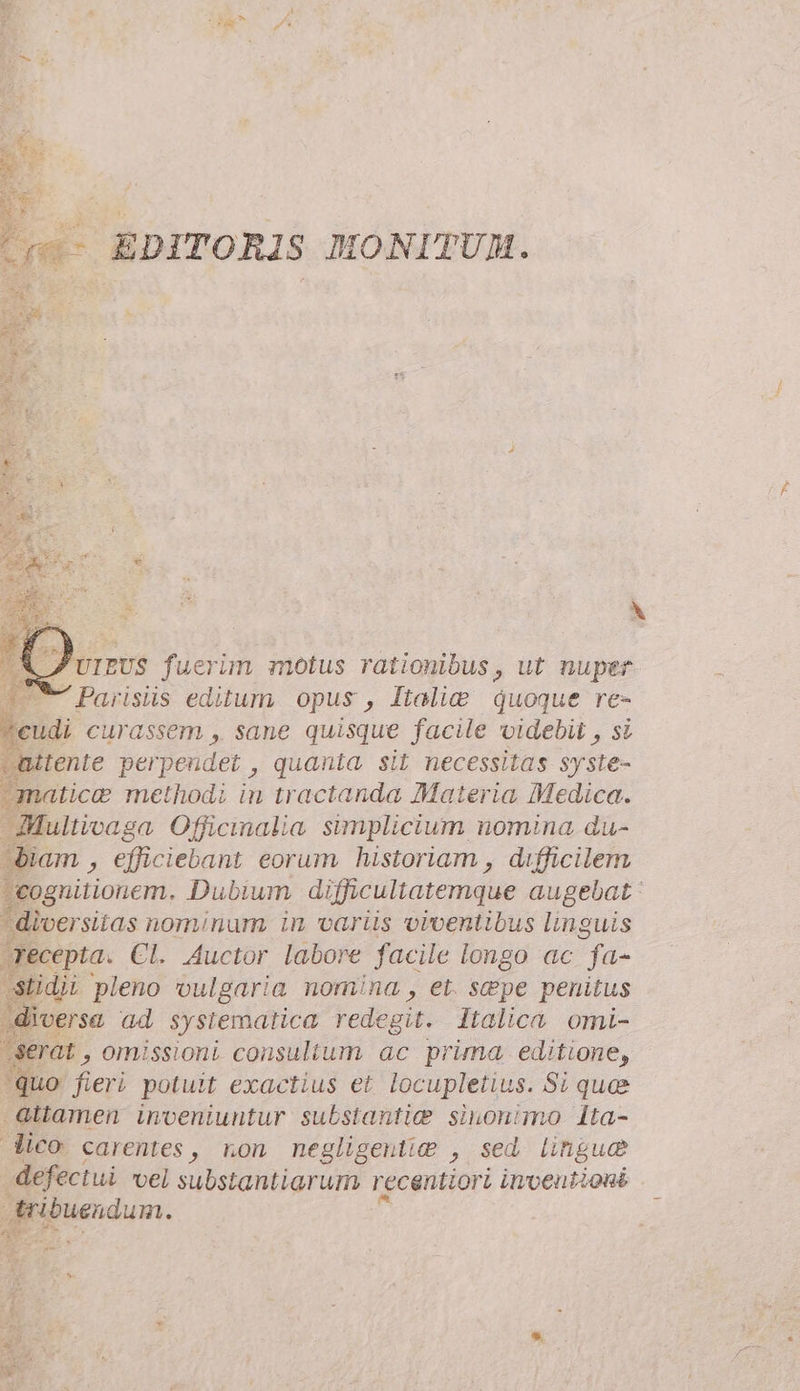 | EDITORIS MONITUM. ognilionem. Dubium difficultatemque pre : B nominum in variis vvventibus linguis Tecepta. Cl. Auctor labore facile longo ac fa- s Lidii pleno vulgaria nomina, et. spe penitus m rsa si ATE redegit. i dd omi- 1 juo fieri potuit exactius et locupletius. Si que attamen inveniuntur substantie sinonimo Ita- dico carentes , non negligentie , sed lingua defectui vel substantiarum recentiori inventioné . tribuendum.