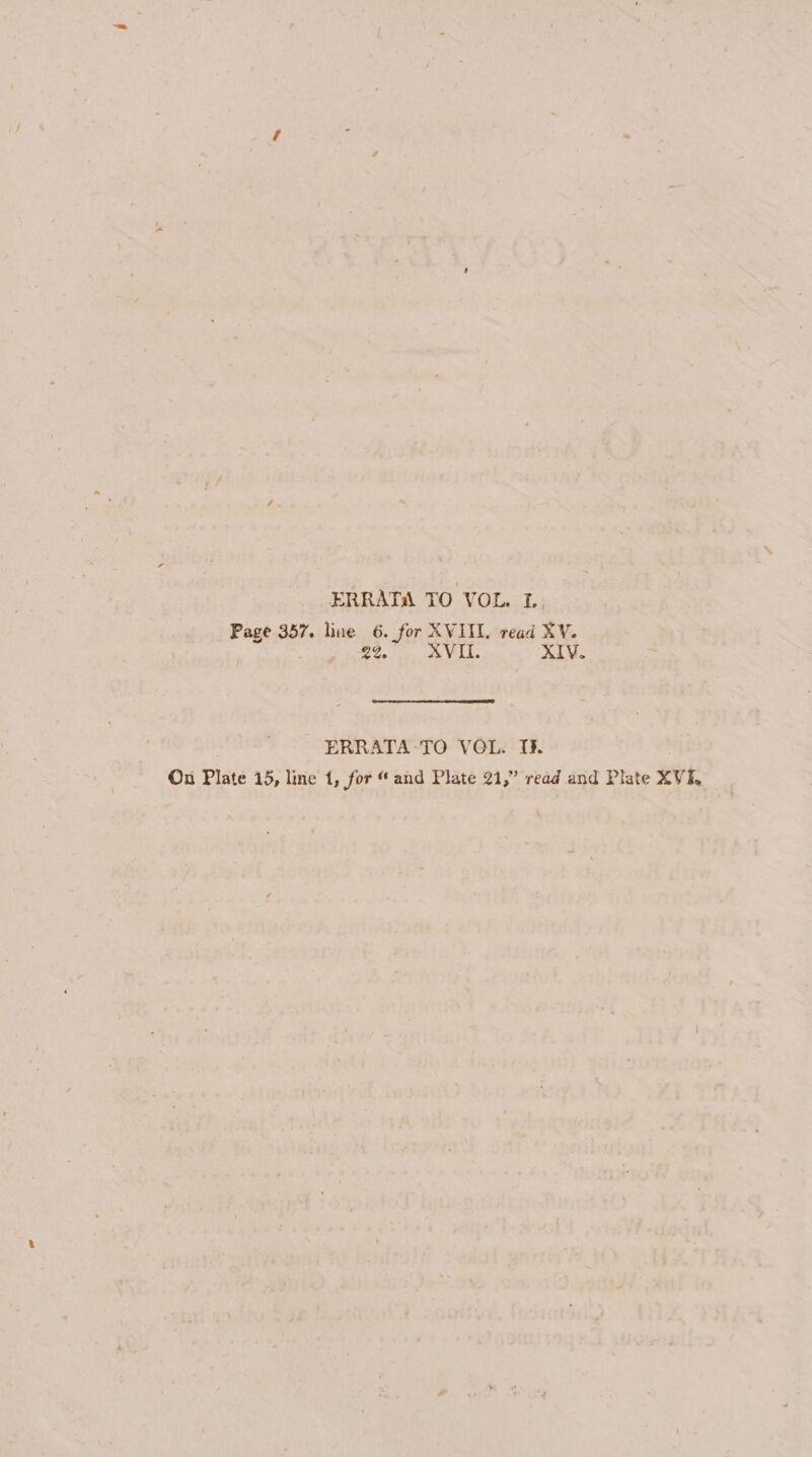 ERRATA TO VOL. L.- Page 357. line 6. for XVIIL. read XV. 22. XVII. XIV. ERRATA-TO VOL. If. Ou Plate 15, line 1, for “ and Plate 21,” read and Plate XVI.