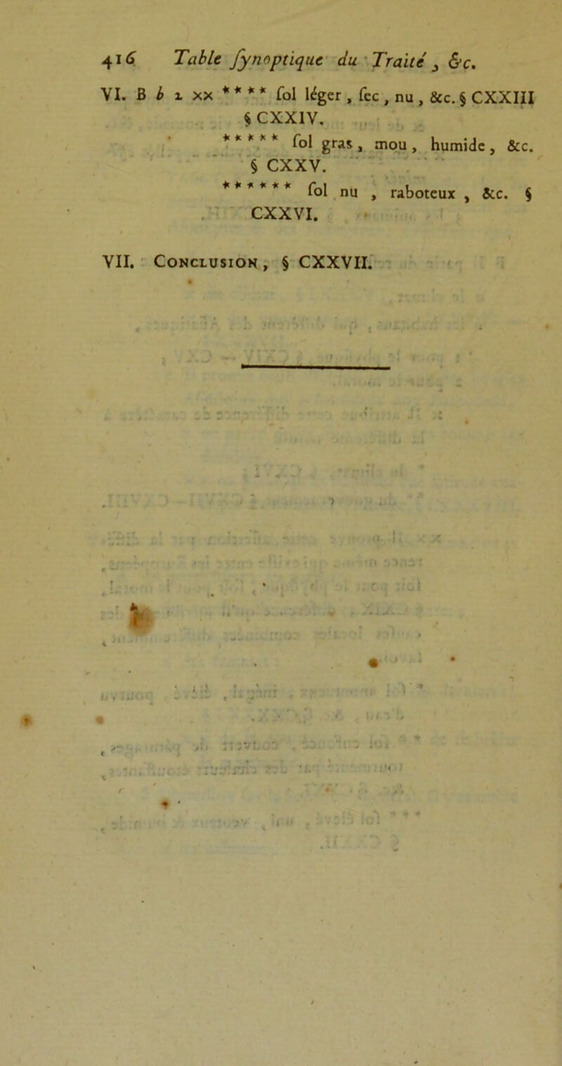 4ΐ£ ΤαΙΙί /γηορύηαύ άα Τταϊΐέ 3 &ο. VI. Β ί> ι XX * * * * Γοΐ Ι^γ , Γςς , ηιι, &ε.§ ΟΧΧΙΙΙ ί οχχιν. * * * * * ΓοΙ , ιηοιι, Ηιιπιϋε , &ο. § οχχν. ****** ΓοΙ ηα , πιβοιοαχ , &ο. § οχχνι. VII. ΟοΝειυίΐΟΝ , § ΟΧΧΥΙΙ. ,Ί . ,