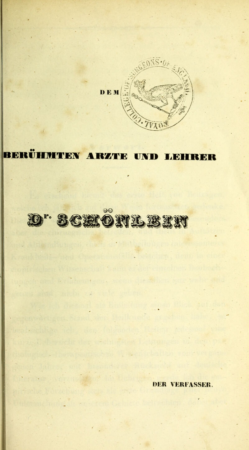 DER VERFASSER.