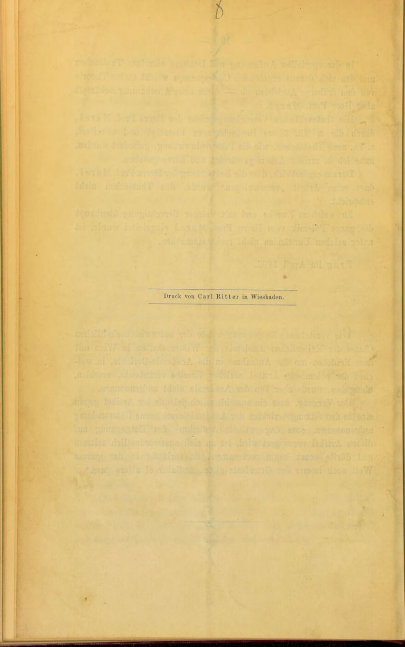 Druck von Carl Ritter in Wiesbaden