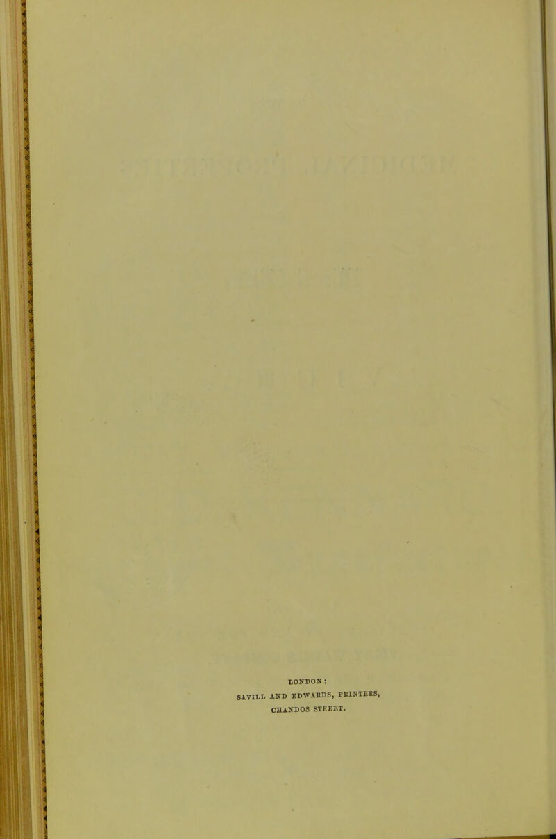 tONBON: SAVILL AND EDWABDS, PEINTEBS, CHA.NDOS SIF.EET.