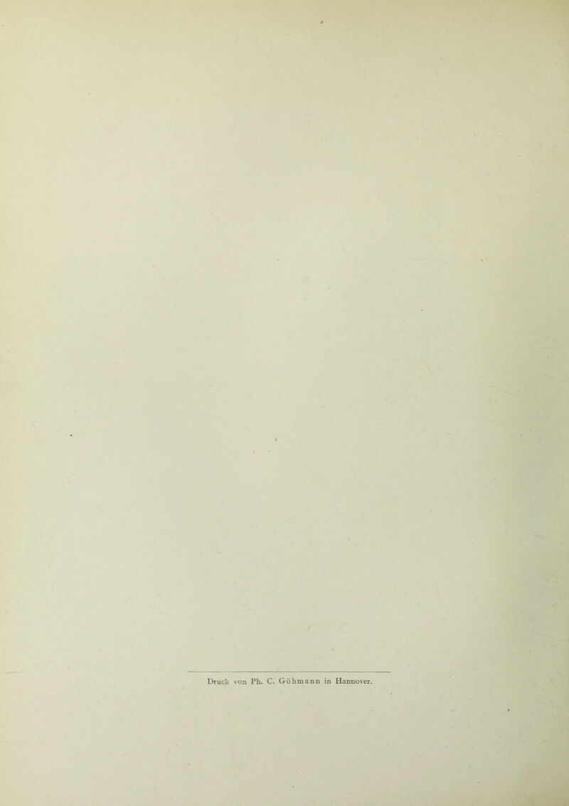 Druck von Ph. C. Gölimann in Hannover.