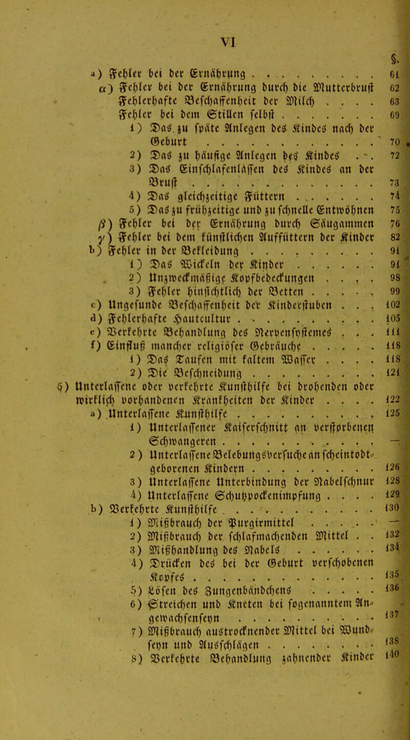 §. a) StUit bei bcr ßriK^^vwng 6i a) SchUv bei bet grnäOning buccb bie SWuttctbrutl 62 ffe^lcr^rtfte S8efd)affcn^cit bcr SDlilcf) .... 63 ffc{)ter bei bcin ©tiöcn fclbft 69 1) 3)nö ju fpÄte Slnlegen beö Äinbcö nnd» ber ®eburt 70 , 2) 3)rtö ju ^)dufi()c SInIcgcn br^ Äinbe^ . •. 72 3) 3)a« einfd)Infcn(AiTcit bei Äinbc^ an bcr Söru|t 73 4) 3)rtö 9lei(f)jeiti(je tjüttern 74 5) 3)rtäju frii&jeitige imb jufd)iteUe (gntivö^ncn 75 ß) S(f)Ux bei bcr ertti'if)ruttf| burc^ ©Äugainmcit 76 y) tff^let bei bem fiin|llicf)ett Sluffüttern ber Äittber 82 b) g=e^(er in ber ©effcibiing 91 1) 3)rtt5 gcicfcltt bcr Äitjbcr 91 * 2) Unjitcrfm^ißigc Äopfbcbccfungcn .... 98 3) 5cf)Icr 5in|]d)tlicr) ber föcttcn 99 c) Ungcfunbe Söcfd)rtfFcn{)cit ber .tinberilubcn ... 102 d) 9cf)UvHftt .'prtutciiltur 105 e) 93erfc^rte Söc^rtnbfung bcö Sterucnft^flemciJ . . . m f) einjluß mrtnd)cr rcligiöfcr ®ebr(^uc()c 1I8 1) 2Dni? kaufen mit fnltem Sfflnfer . . . . iis 2) 5)ie S8cfd)ncibun9 121 ^) UnterlniTcnc ober eerfc^rte Äunil&ilfe bei broJ^enben ober roirfiid) uor^nnbcncn .tranf^eiten ber Äinber .... 122 a) .UntcrlftiTenc ^uniiWfc *25 1) UnterlaiTcner Ärtifcrfd)nitt m »er|]prbenen @cf)M?rtngcren — 2) UntcrInjTcneS8clebun96»)crfu(^)ertnfc^eintob^ geborenen .tinbcrn 126 3) UntcrlrtlTcne Untcrbinbung bcr 9)rtbeird)nur 128 4) Untcrtaffcne ©d)Uljpocfeniinpfung .... 129 b) 93erfe^rtc Äuniiaiffe . . 130 1) STiißbraud) ber «purgirmittef — 2) SÜJißbrnud) ber fcf)(afniacf)cnbett SDlittel . . 132 3) SKi^Öanblunij bcg 01abcr^ 13' 4) 3)riicfen bcö bei ber Oeburt »erfd)Obcnctt ScvfcS 135 5) Söfen beö SungenbänbcOcUiJ 136 6) ^trcic()cn unb Änctcn bei fogenanntcm 9(n^ gopaclöfcnfcctt i''' 7) OTifbrnucf) auötroefnenber 2)?ittcl bei 9Bunb. fet)tt unb SI«6'fd)(Ä9en 8) 93crfe&rte Söc^nnbUnt!} jal;ncnbcr .tinbcr Mo